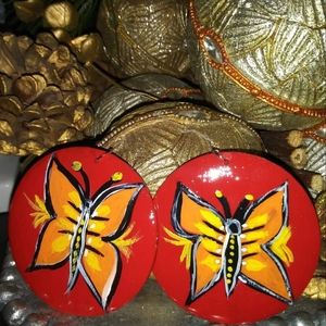 Hand painted earrings